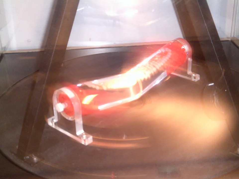 Glowing Cylindrical Display