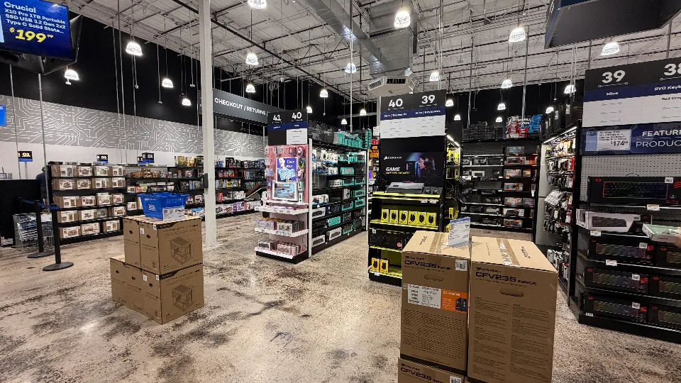 Electronics Store Aisles